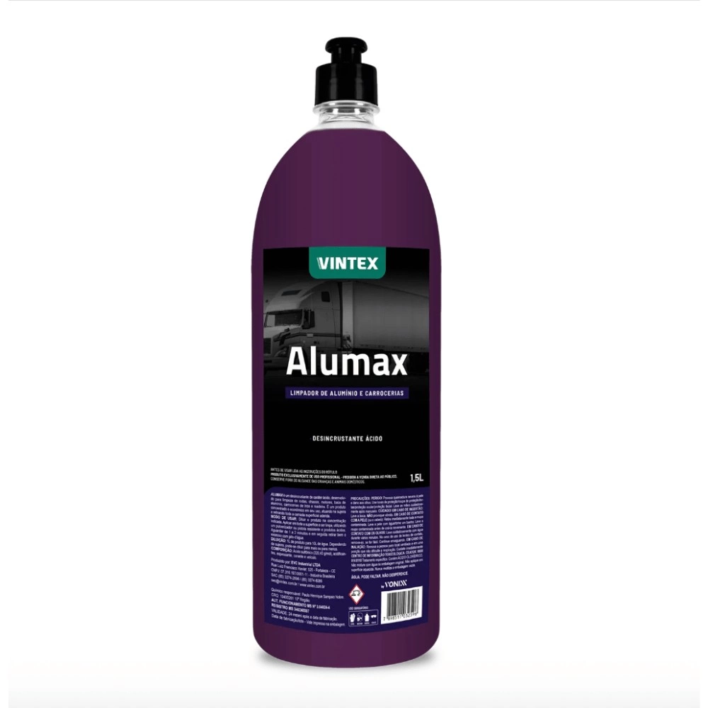 Alumax Limpa Alumínio Rodas Baú Aro Vintex 1,5l Vonixx